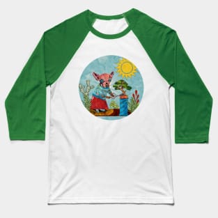 Anxious Chihuahua with their Stress Relieving Bonsai Tree Baseball T-Shirt